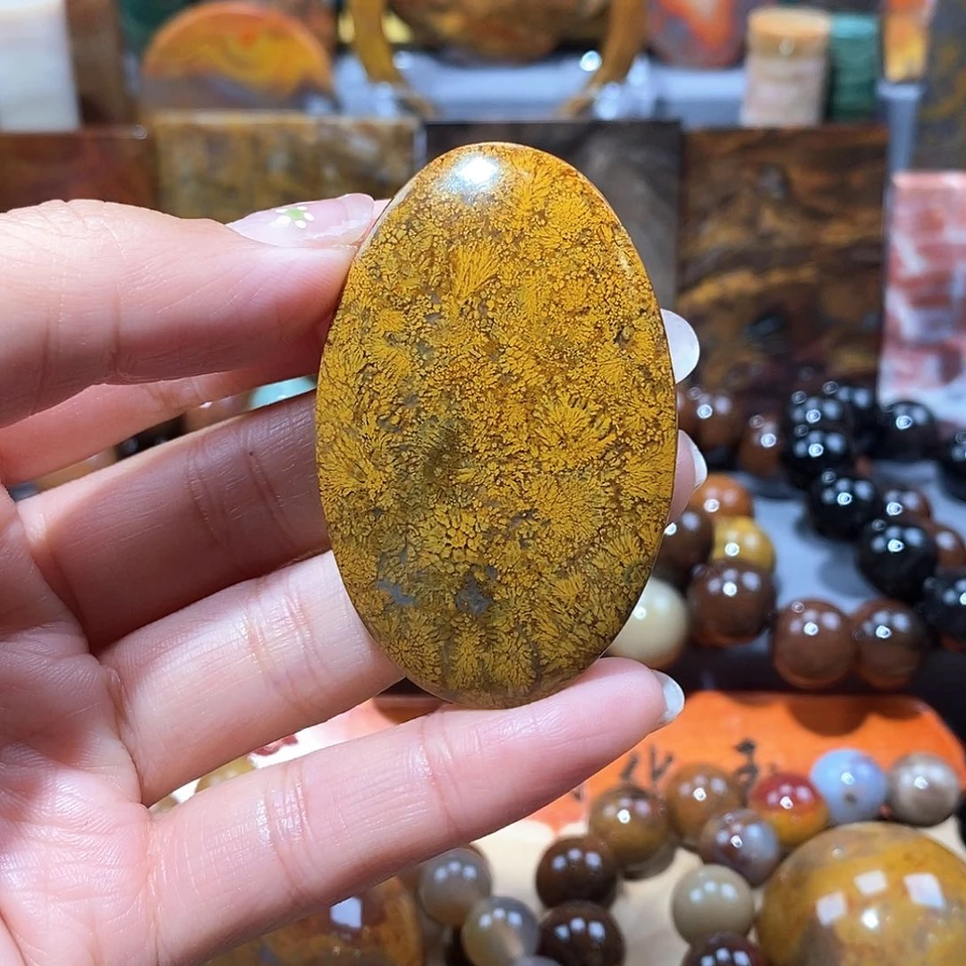 硅化玉天然北票硅化玉牌子未镶嵌