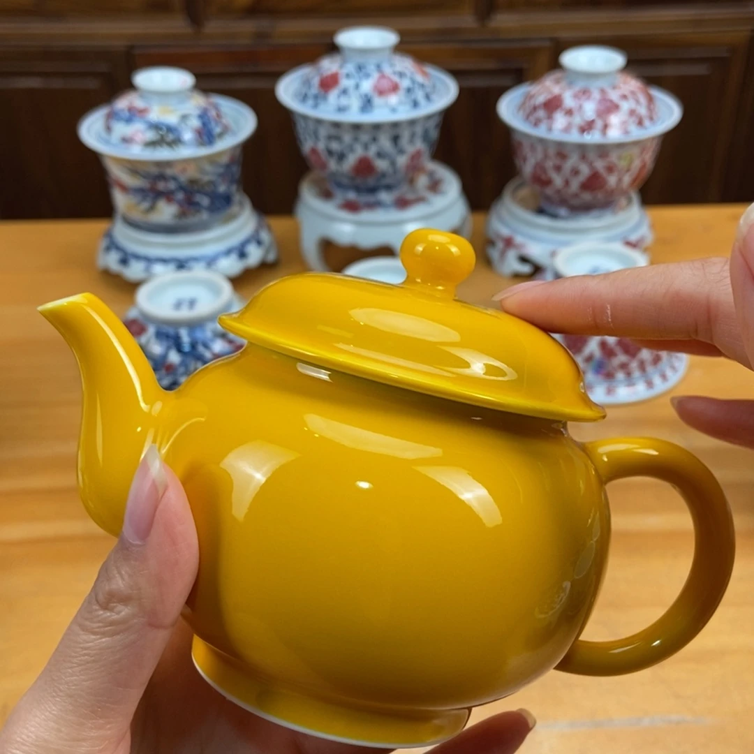 手绘现代茶具非古董