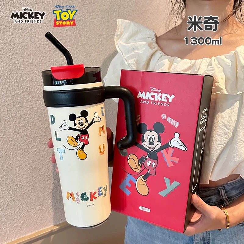 米老鼠巨无霸保温杯吨吨大容量水杯新款2024吸管保冷保温冰霸杯子