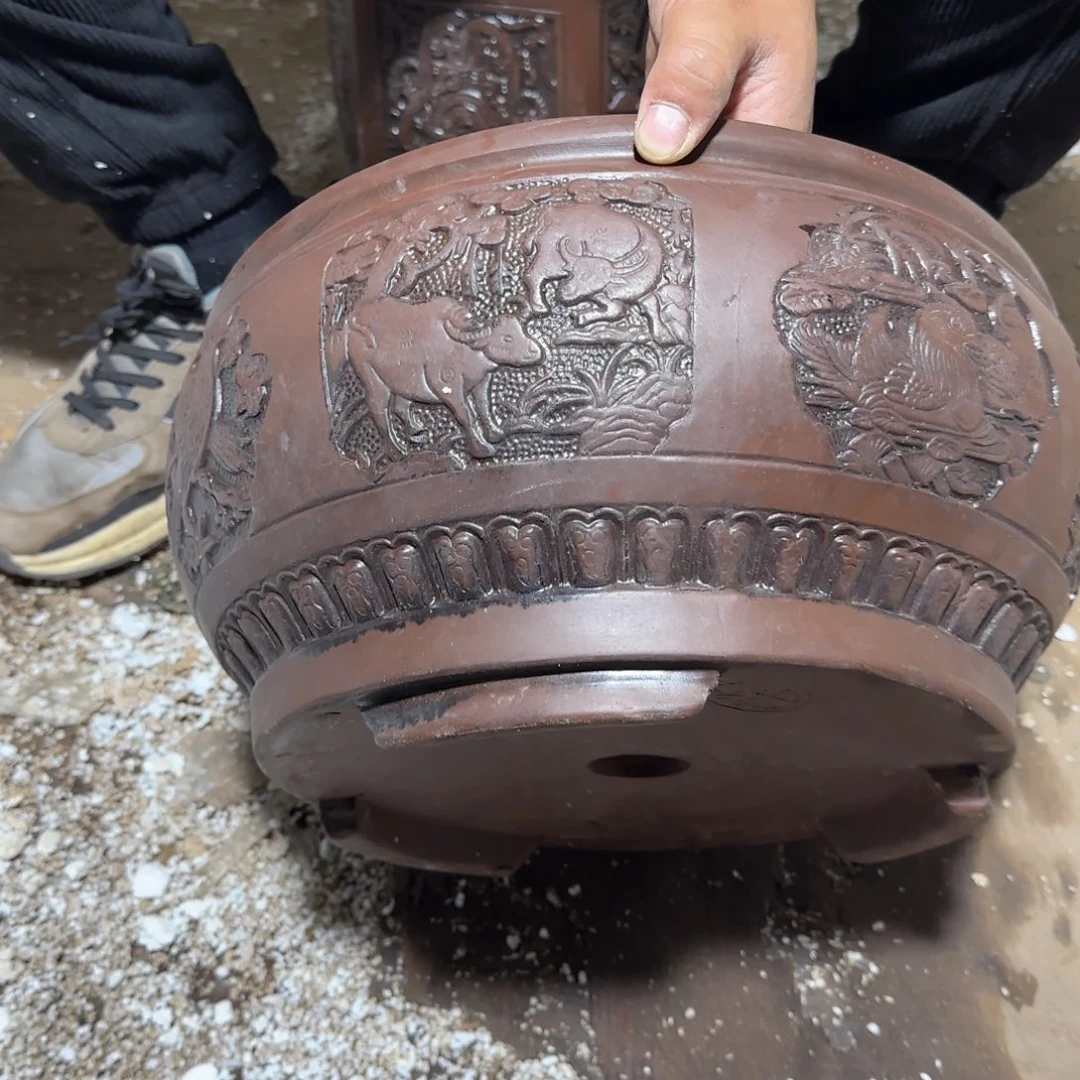 紫砂花盆口径30.15口径