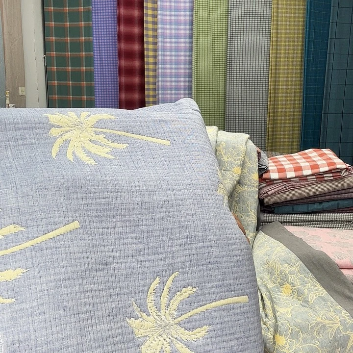 棉莫代尔纤维3.5米×2.4米木头椰子树多层沙