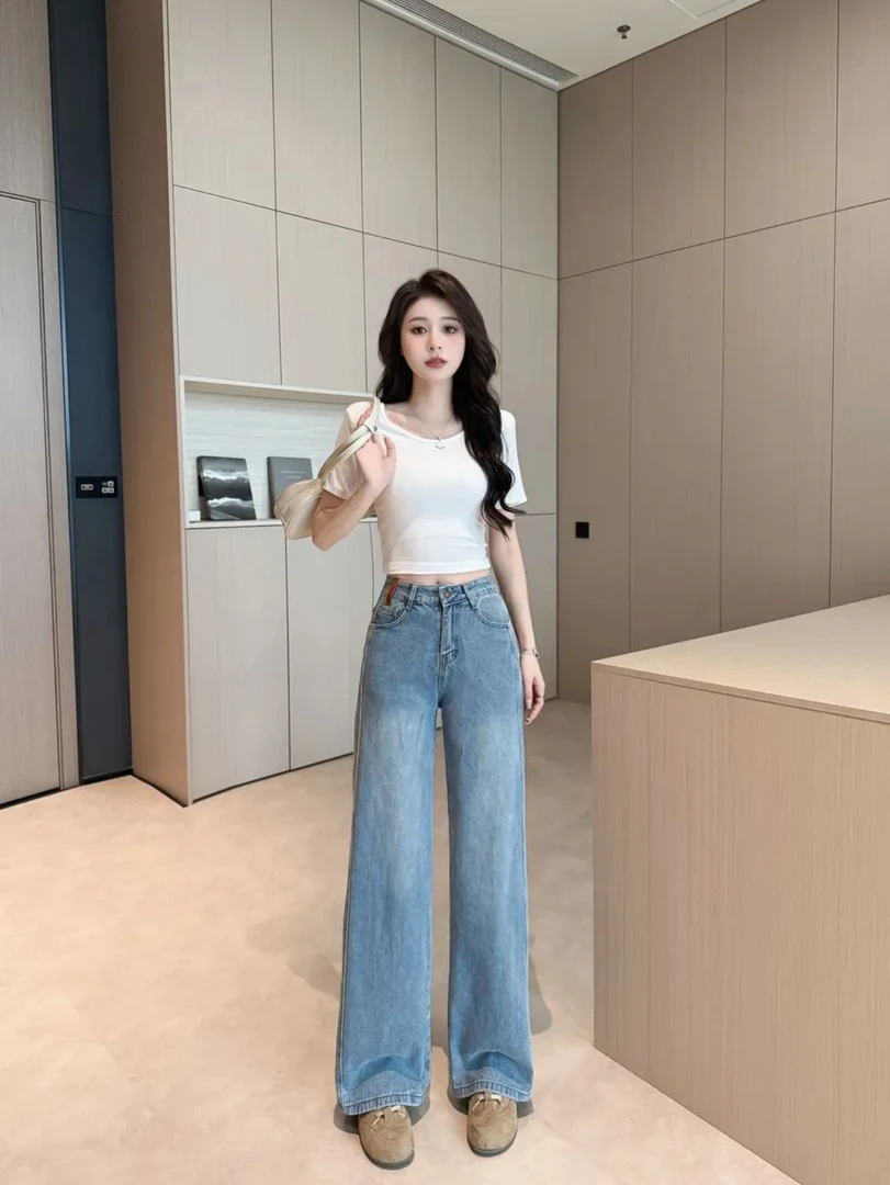 【现货+运费险】双版高定设计师窄版直筒百搭时尚夏季时髦牛仔裤