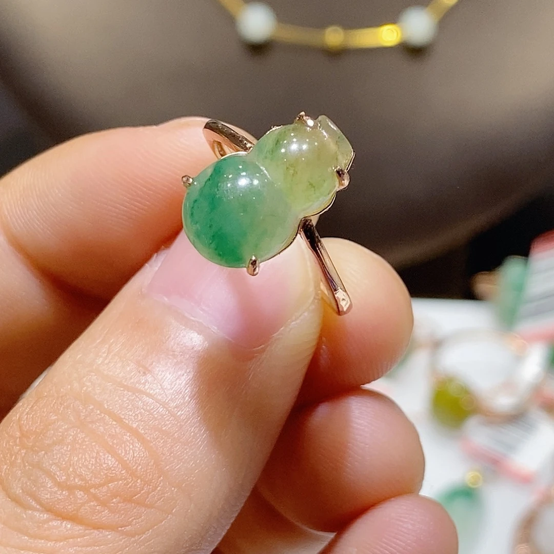 独山玉银S925镶嵌吊坠