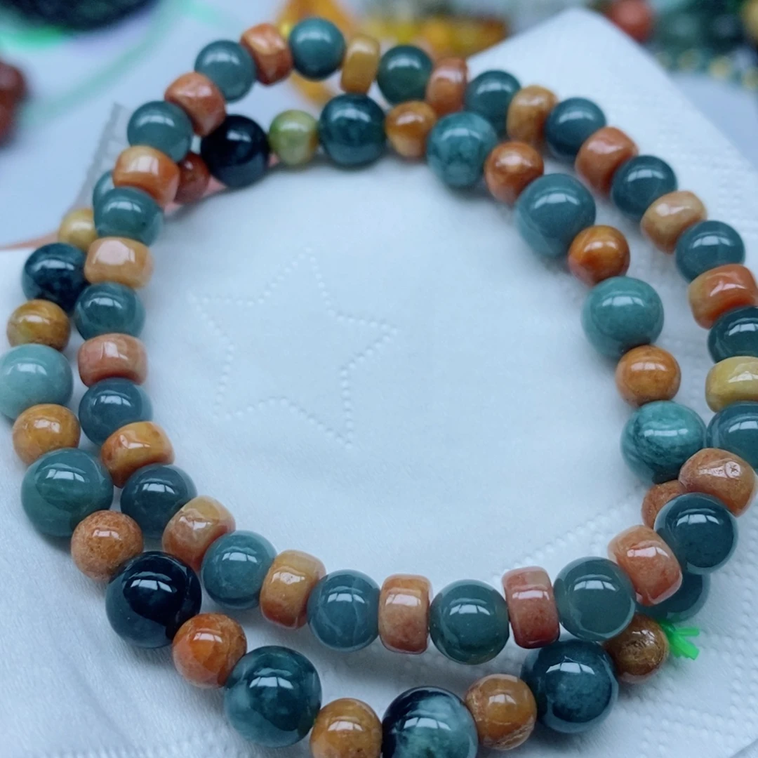 翡翠未镶嵌颈饰手串