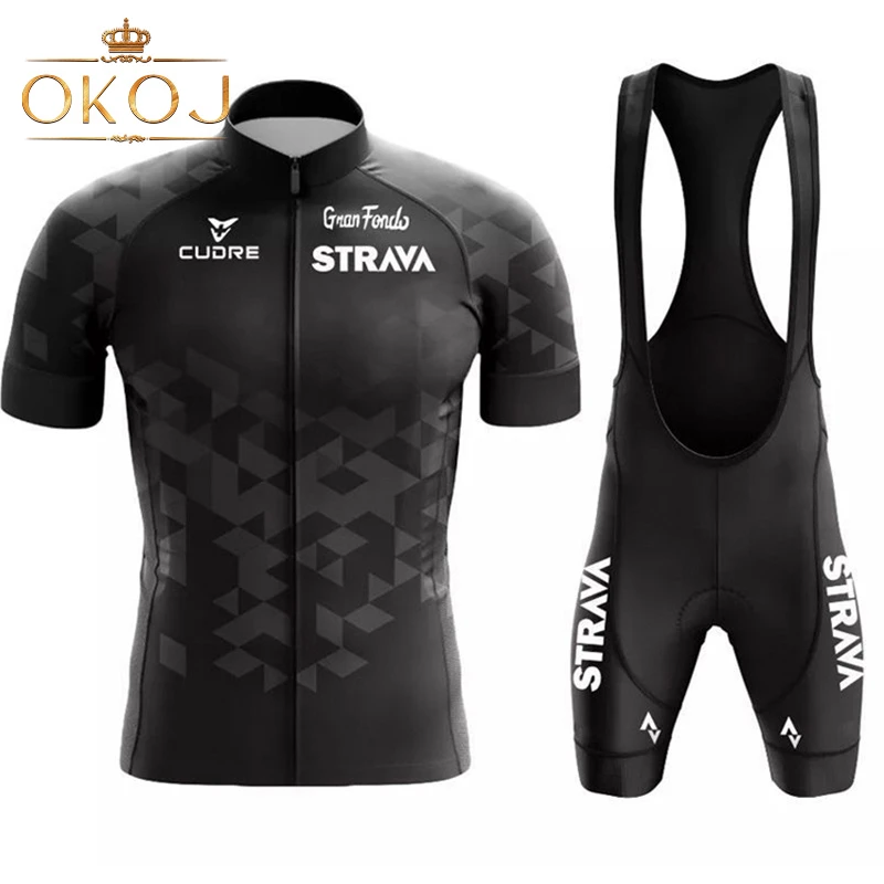 OKOJ专业骑行服男短袖套装速干透气夏季薄款公路车自行车骑行装备