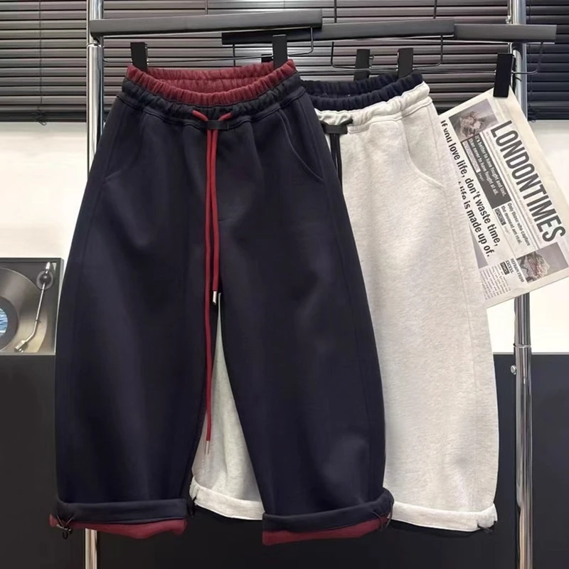 女童弯刀裤春秋装2025新款儿童针织裤子韩版中大童百搭休闲裤洋气