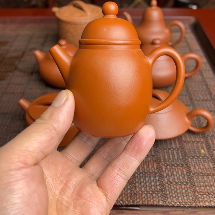 紫砂茶壶赵庄朱泥、全手工