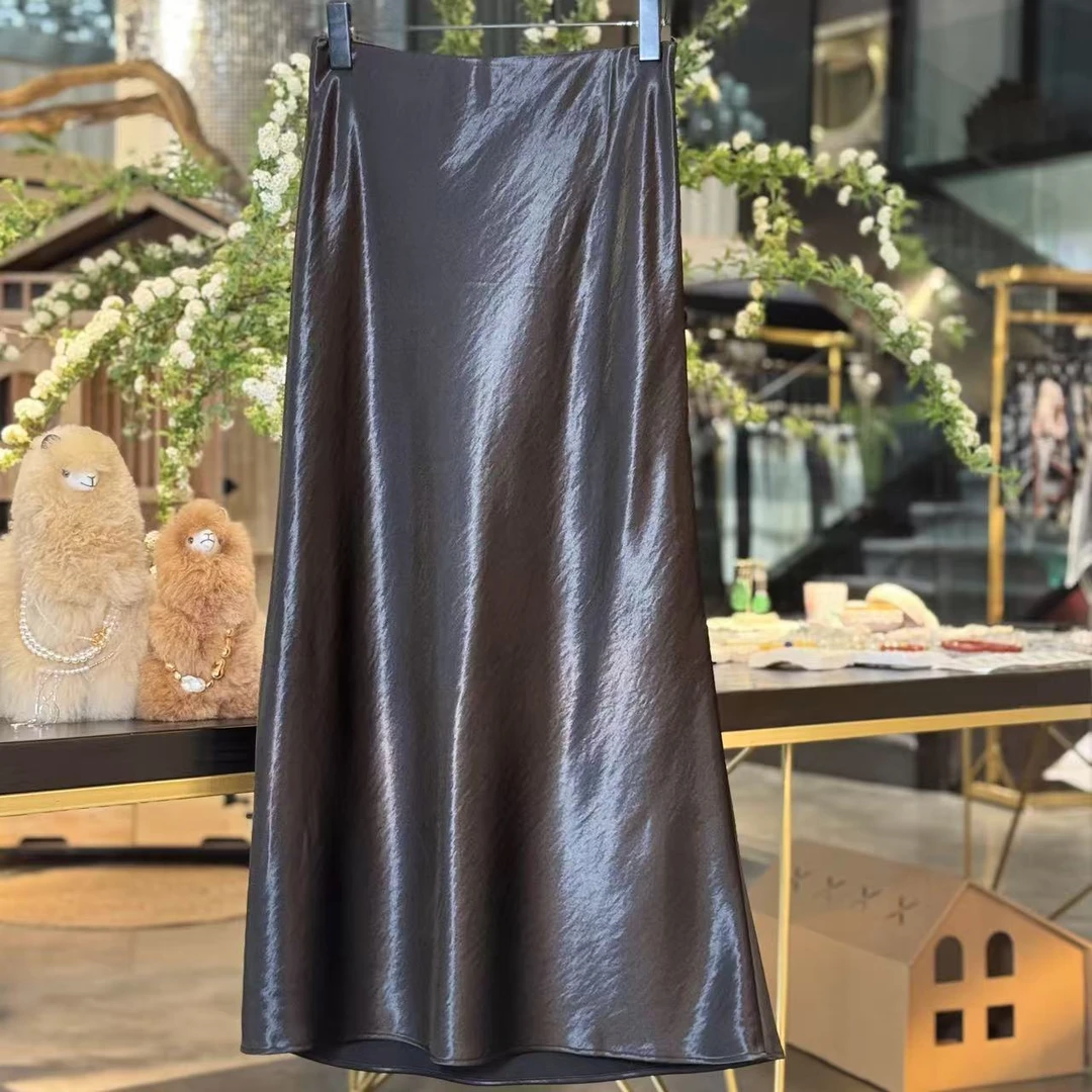 千姿SS502204三醋酸开叉半裙