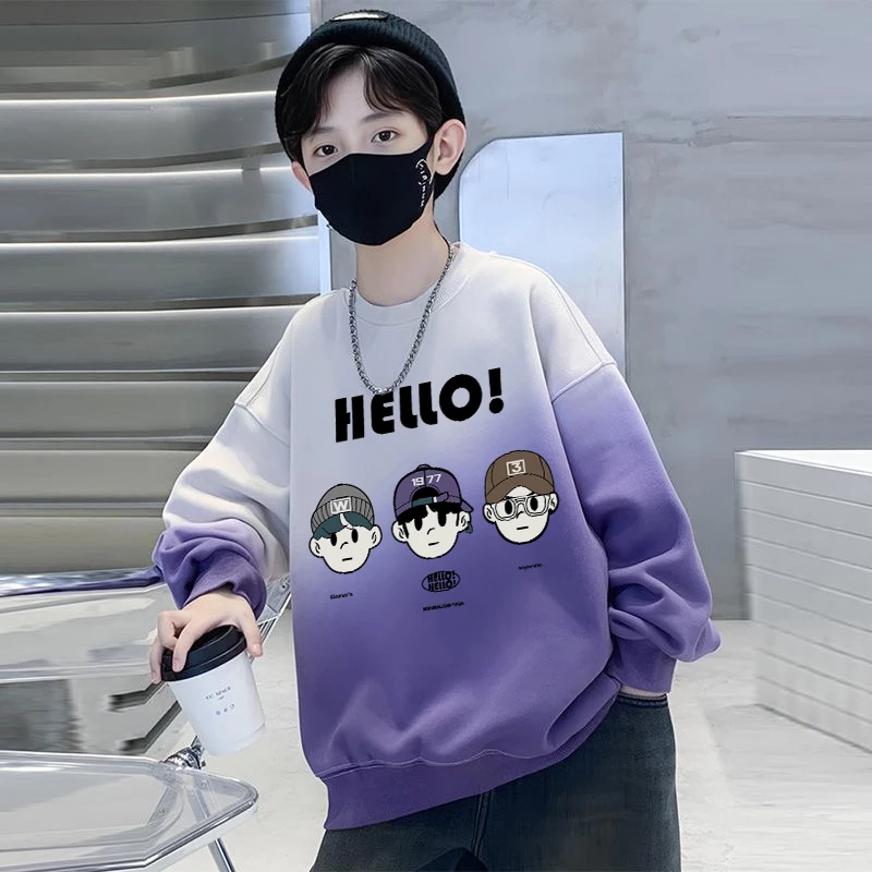 2025新款男童儿童加绒卫衣秋款男孩宝宝衣服爆款帅气炸街痞帅上衣