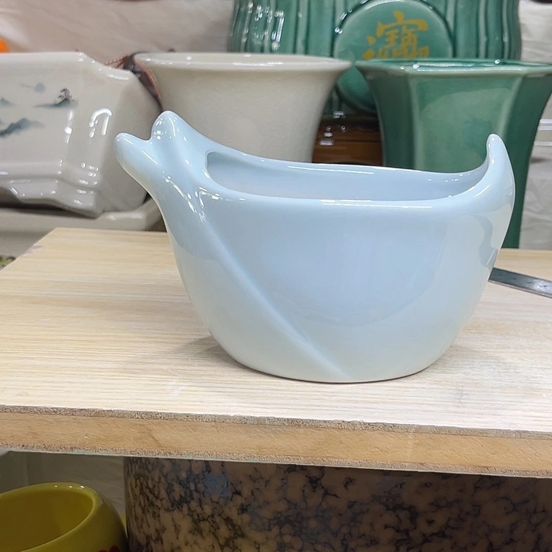 陶瓷绿植多肉微瑕花盆口径11*7.5