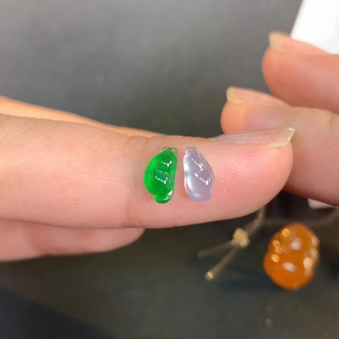 翡翠裸石翡翠7.42-4.1-