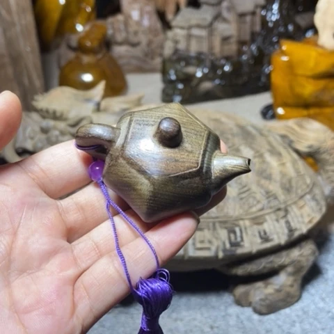 阴沉木手把件把壶