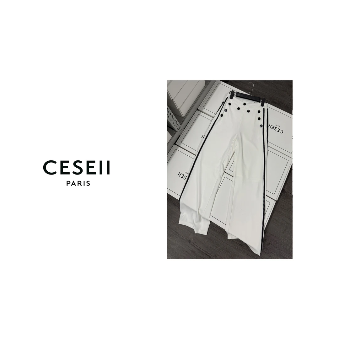 【25XJ371】2025春夏顶版冰爽垂感百搭直筒长裤