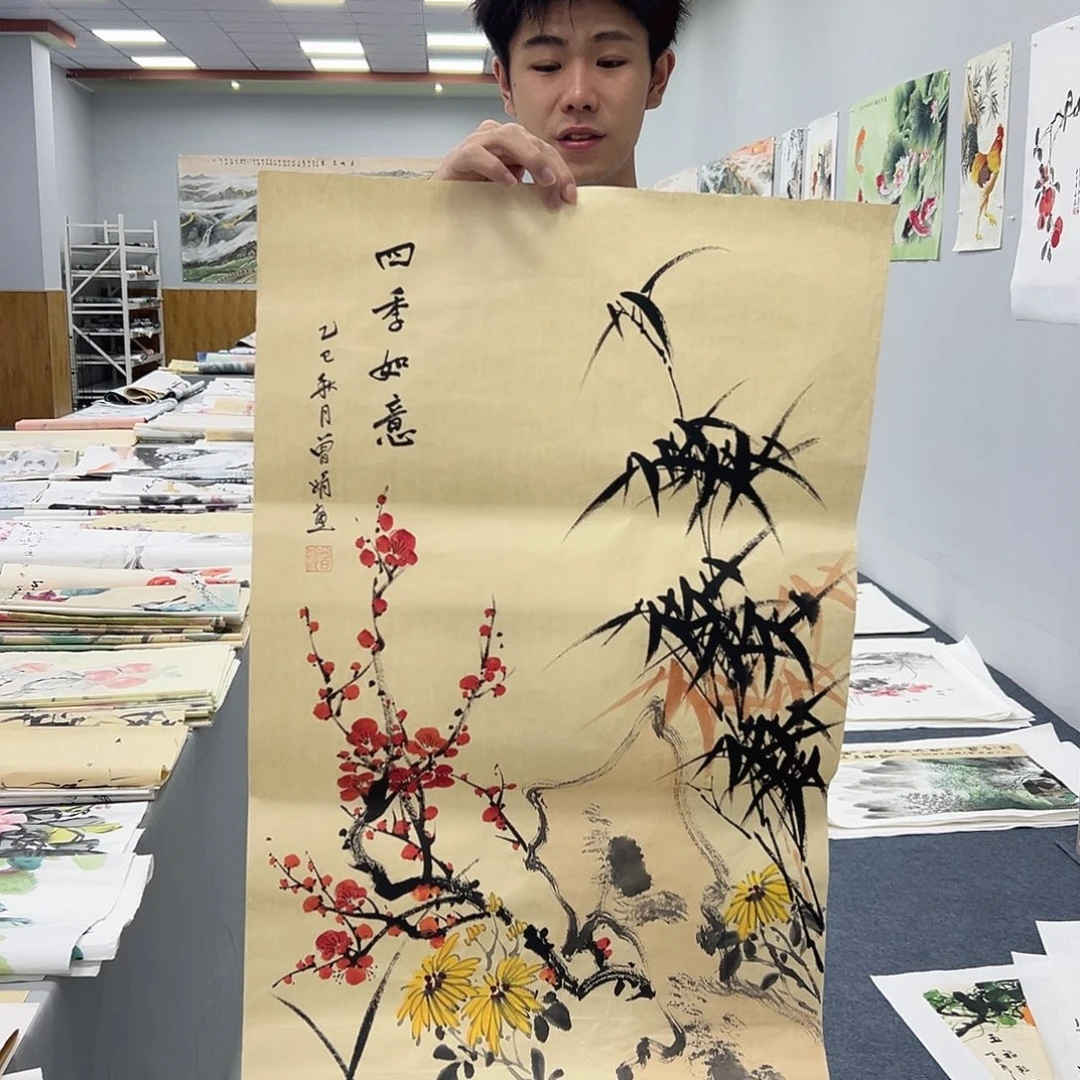 国画国画作品纯手绘作品