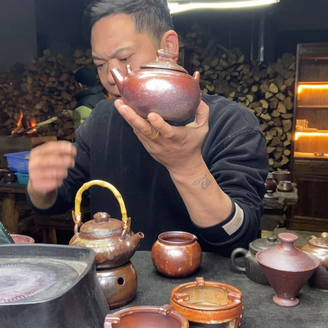紫砂柴烧紫砂茶器