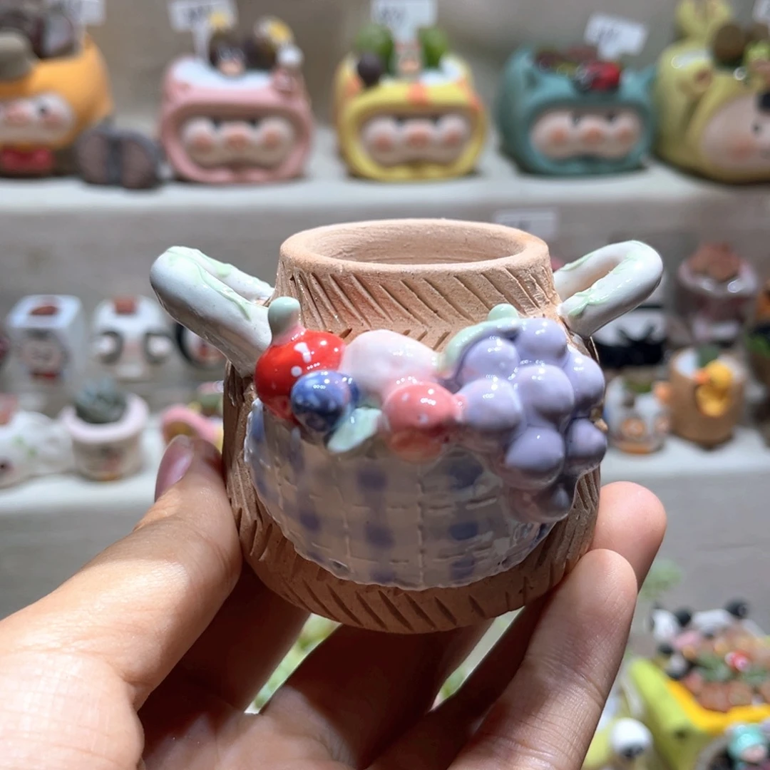 133纯手工制作重工盆盆38一只
