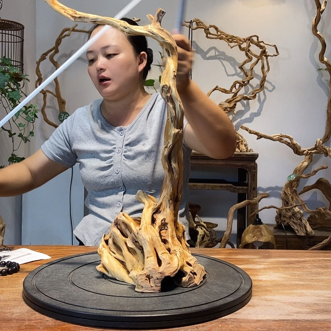 天然根雕陶制艺术品