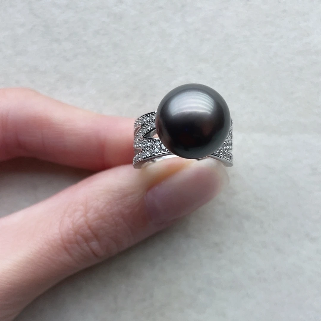 海水珍珠戒指61银S925镶嵌