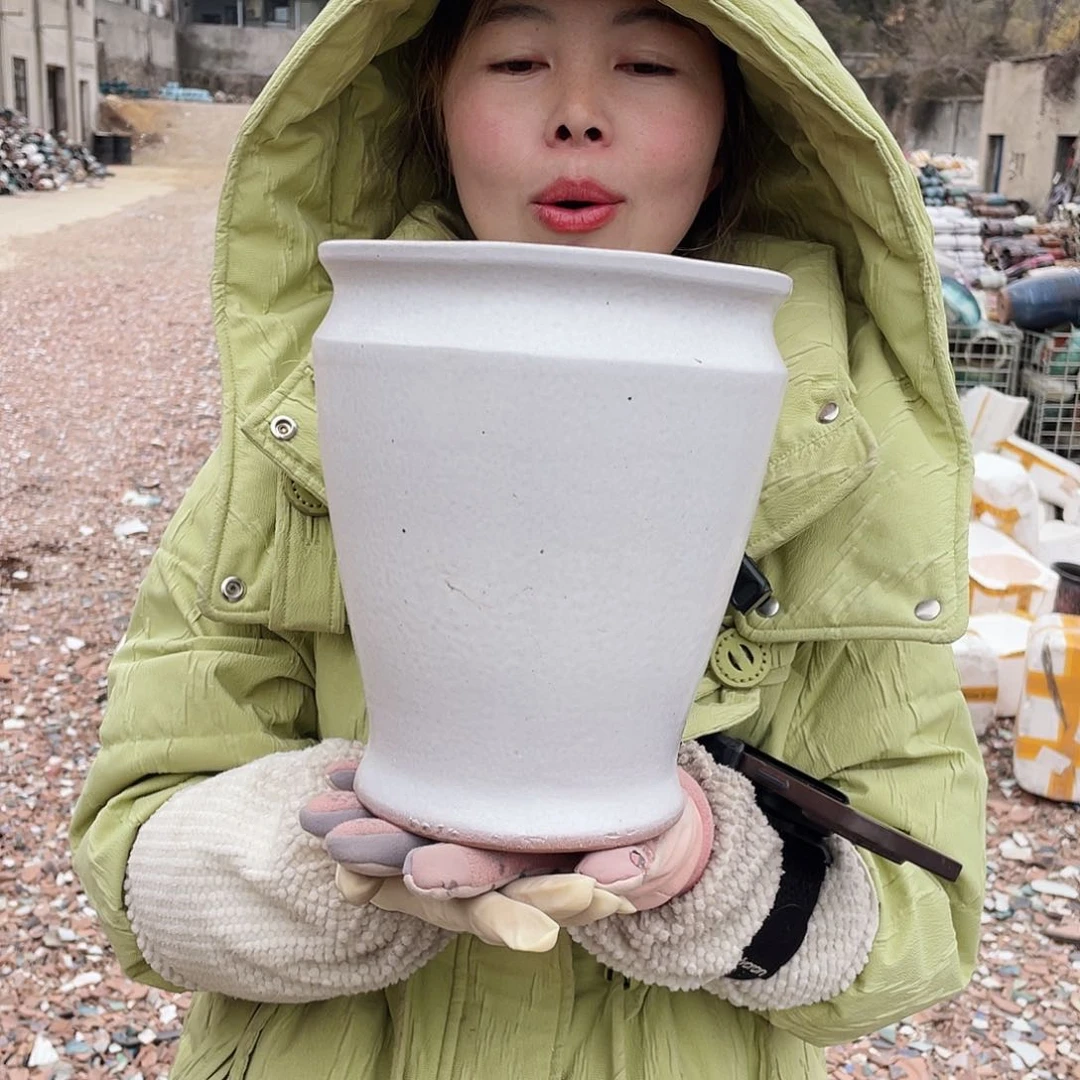 红陶王嫂花盆0211-248