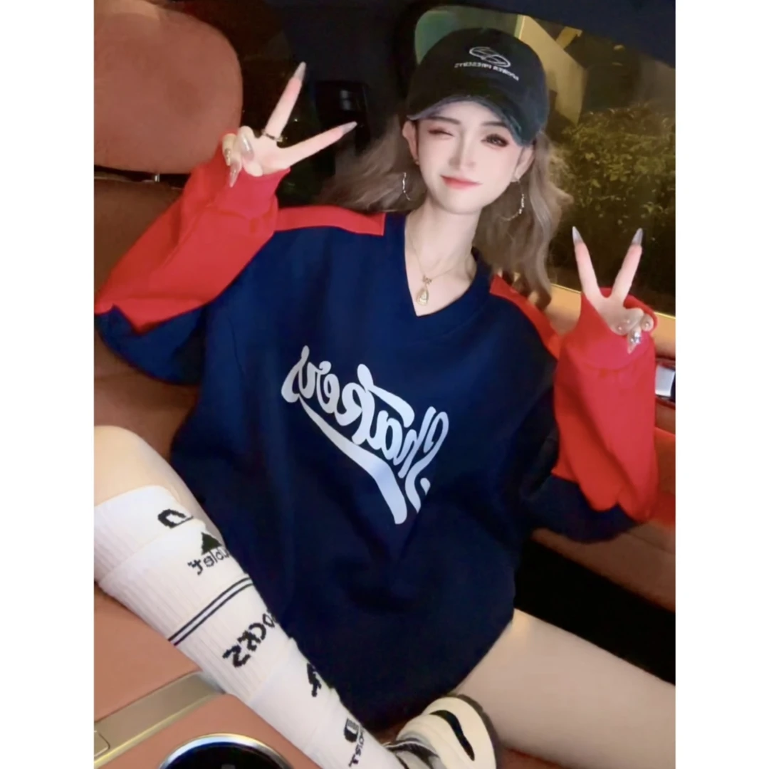 【INCC】2024秋冬新款加绒卫衣美式圆领设计感小众休闲上衣Y199