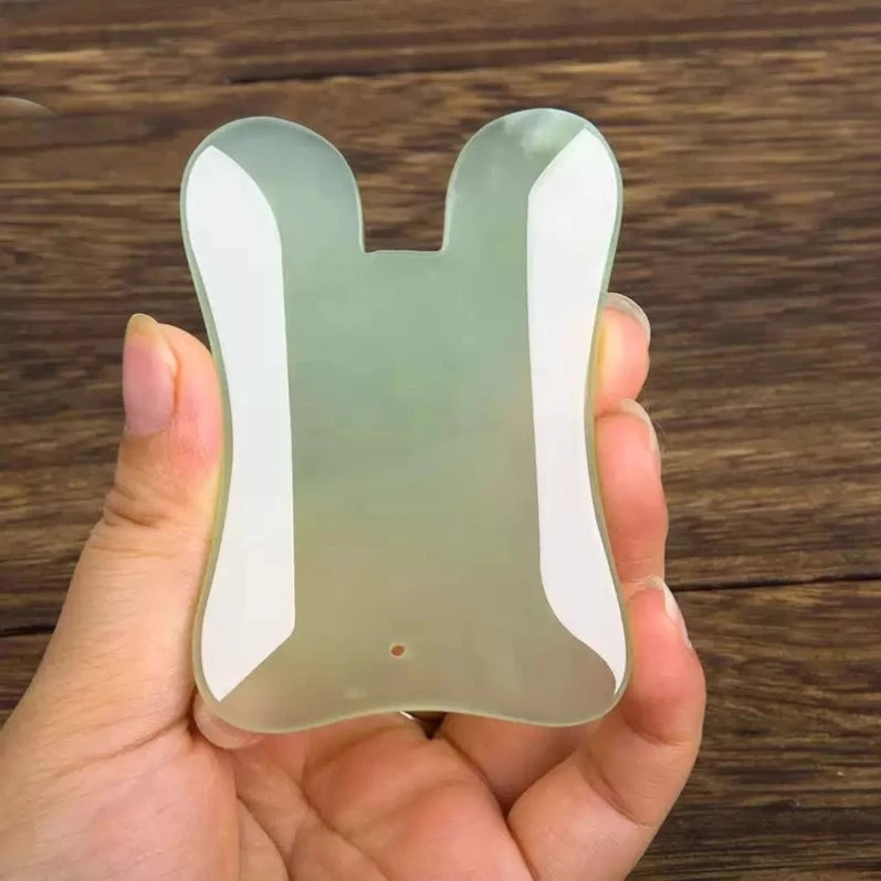 玉石刮痧板面脸部美容院专用全身通用儿童点穴提拉淋巴张秀勤弯板