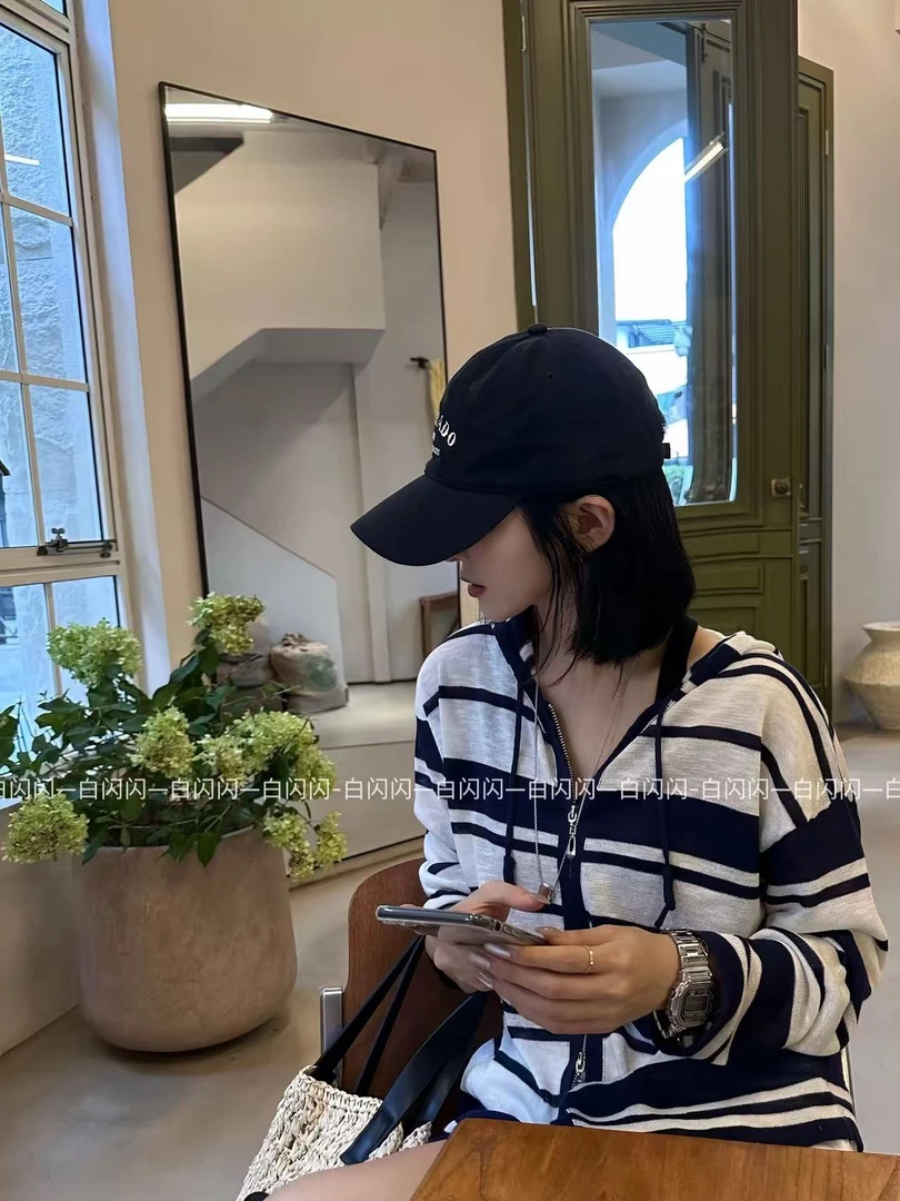 夏夜序曲丨竹节麻100夏季薄款气质洋气百搭针织衫开衫外套女B6669