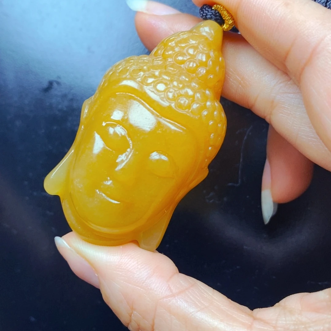石英质玉（黄龙玉）未镶嵌项链