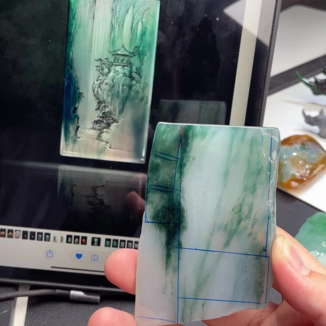 定制翡翠未镶嵌包工