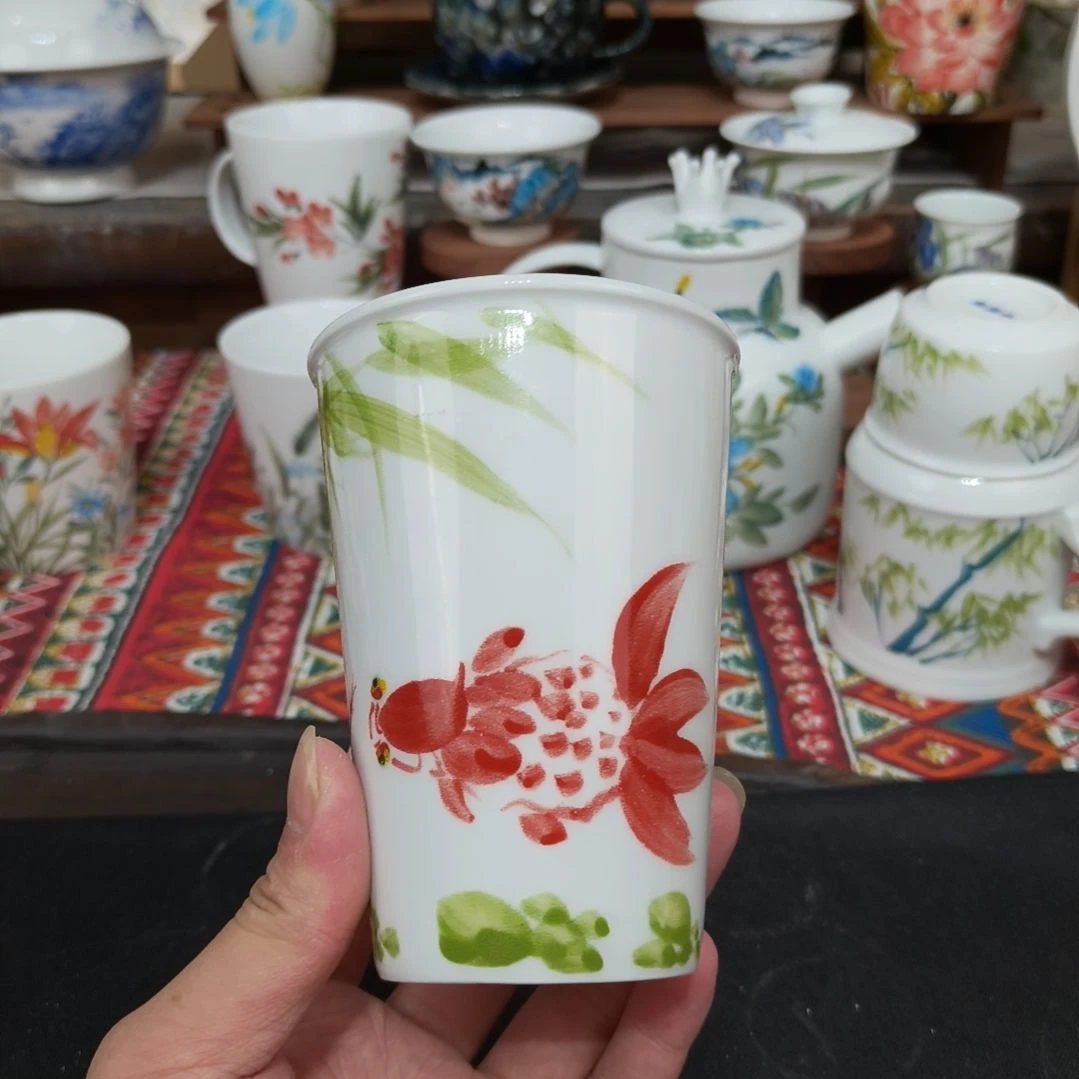 摆件景德镇手工手绘高温瓷器