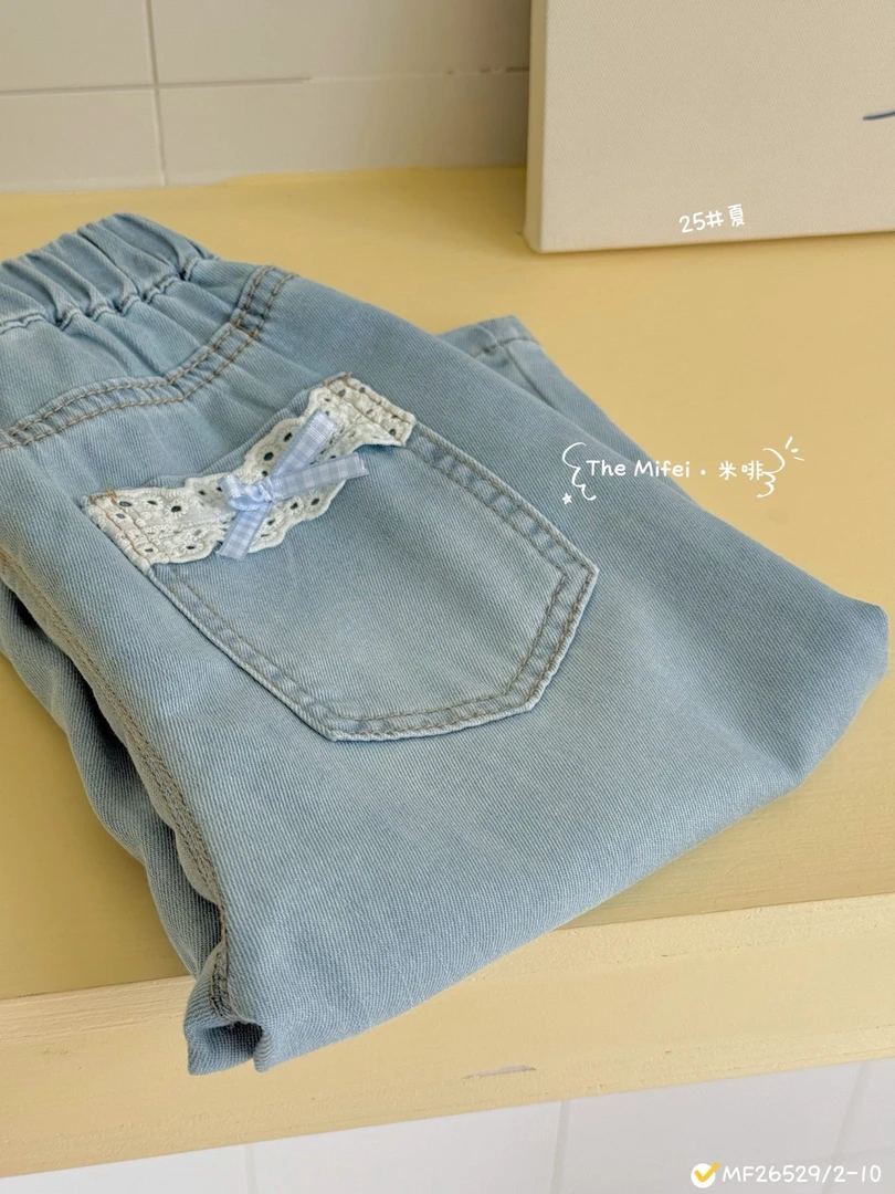 米啡25夏儿童牛仔裤26529