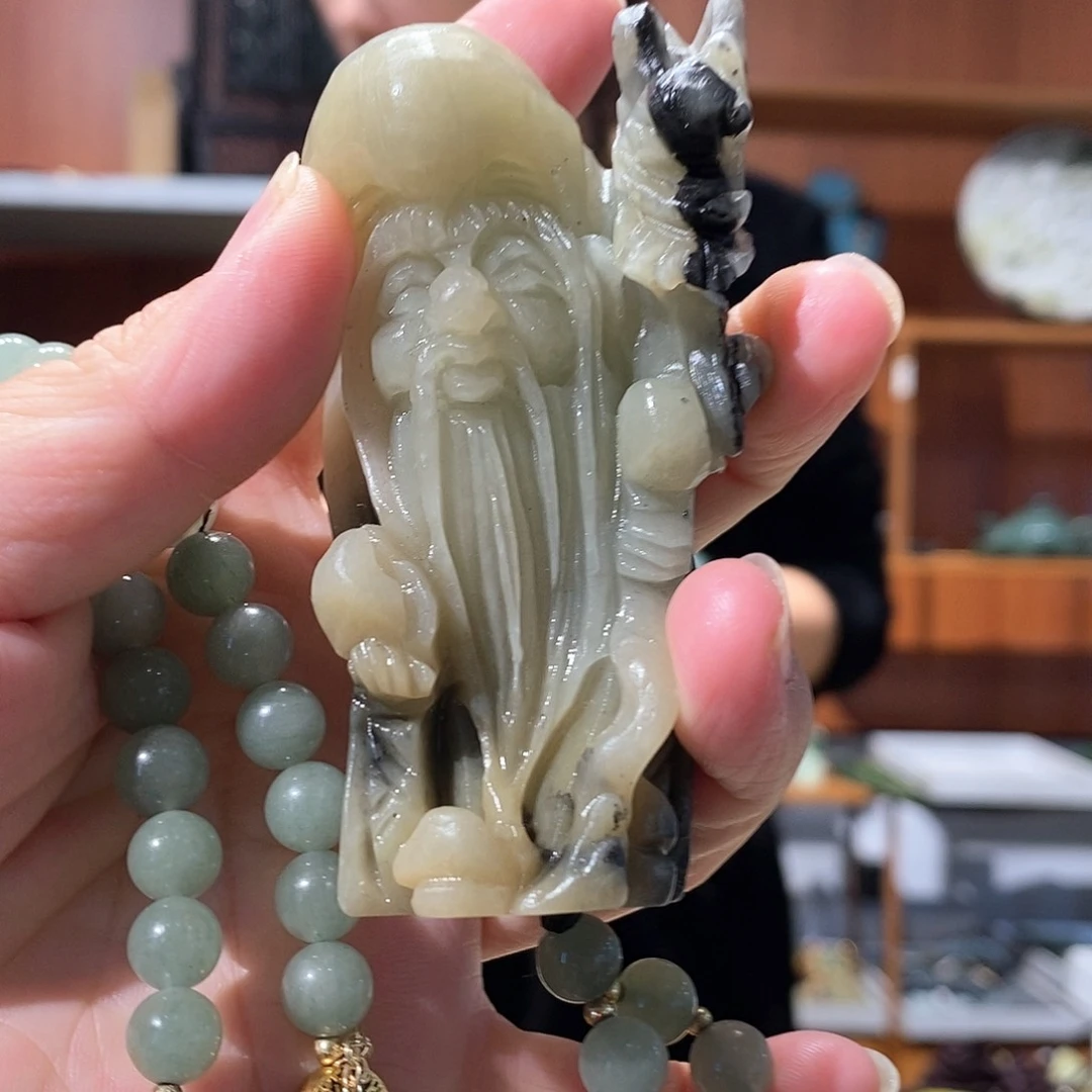 未镶嵌岫玉毛衣链