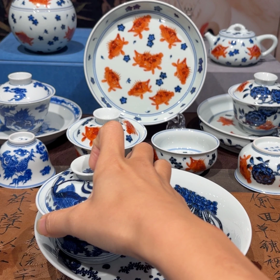 家***兴手工手绘陶瓷茶具