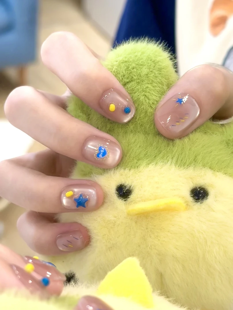 【星星海岛】猫眼设计师 戴小戴美甲纯手工穿戴甲猫眼甲暑假爆闪10