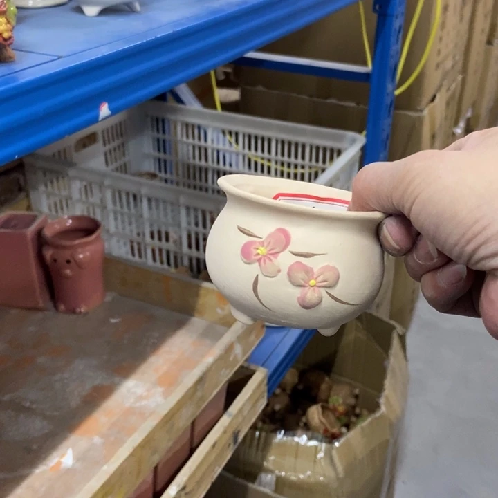 陶瓷花盆单场满9.9发8*6