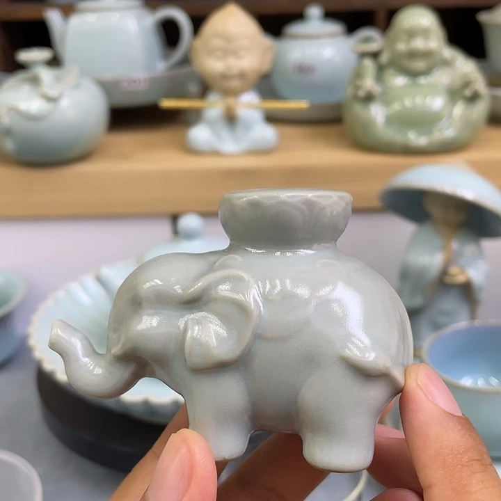 杯子微瑕仿古吉祥盖置