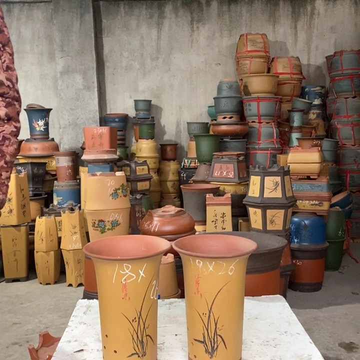 紫砂花盆盆栽花卉种植