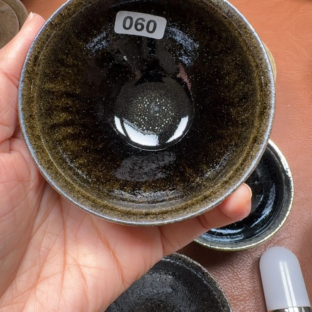 茶盏龙窑柴烧自然还原瑕疵060