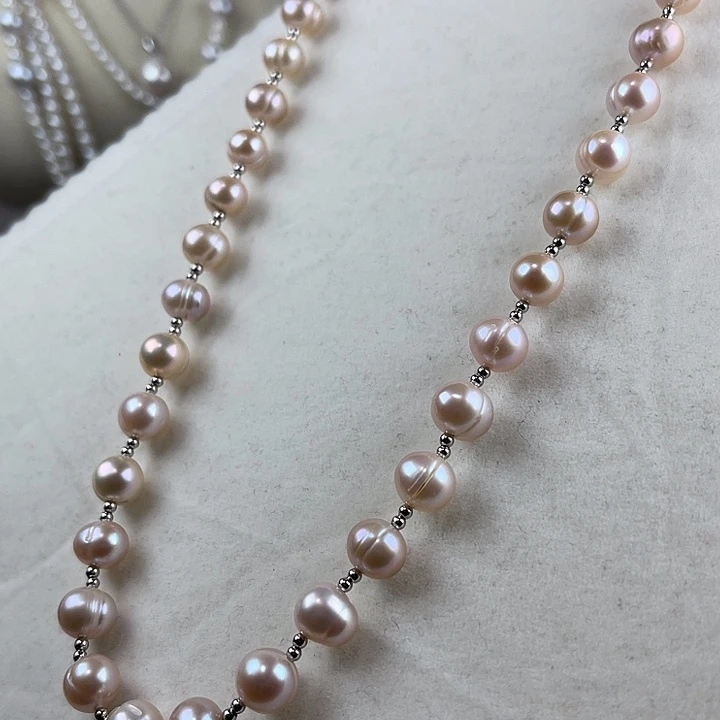 未镶嵌颈饰淡水珍珠