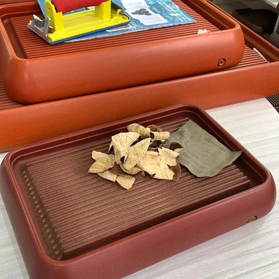**瘦电木2019年150克皮茶盘