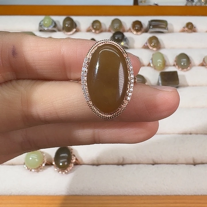 和田玉（糖玉）未镶嵌戒指