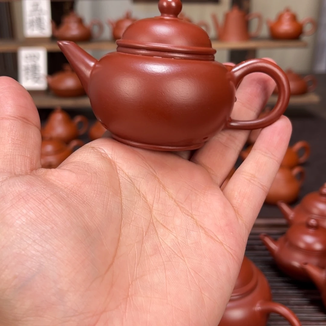 北***夏紫砂茶壶水平100cc手拉