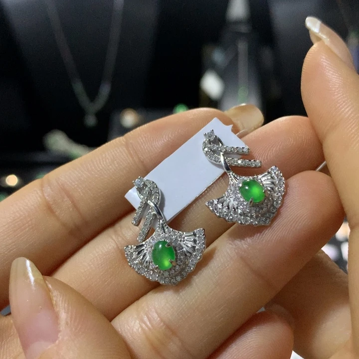 翡翠银S925镶嵌戒指