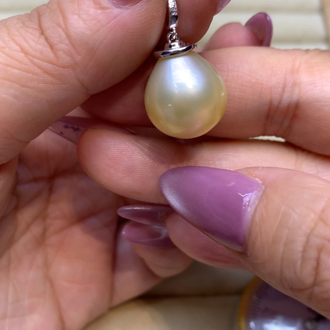 颈饰银S925镶嵌海水珍珠