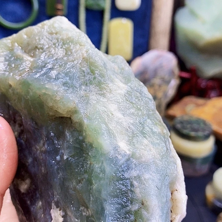 蛇纹石玉未镶嵌岫玉天然小*