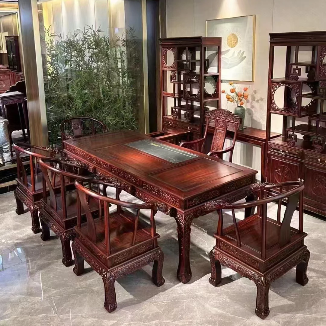 南美酸枝新古典茶台办公室百狮茶台