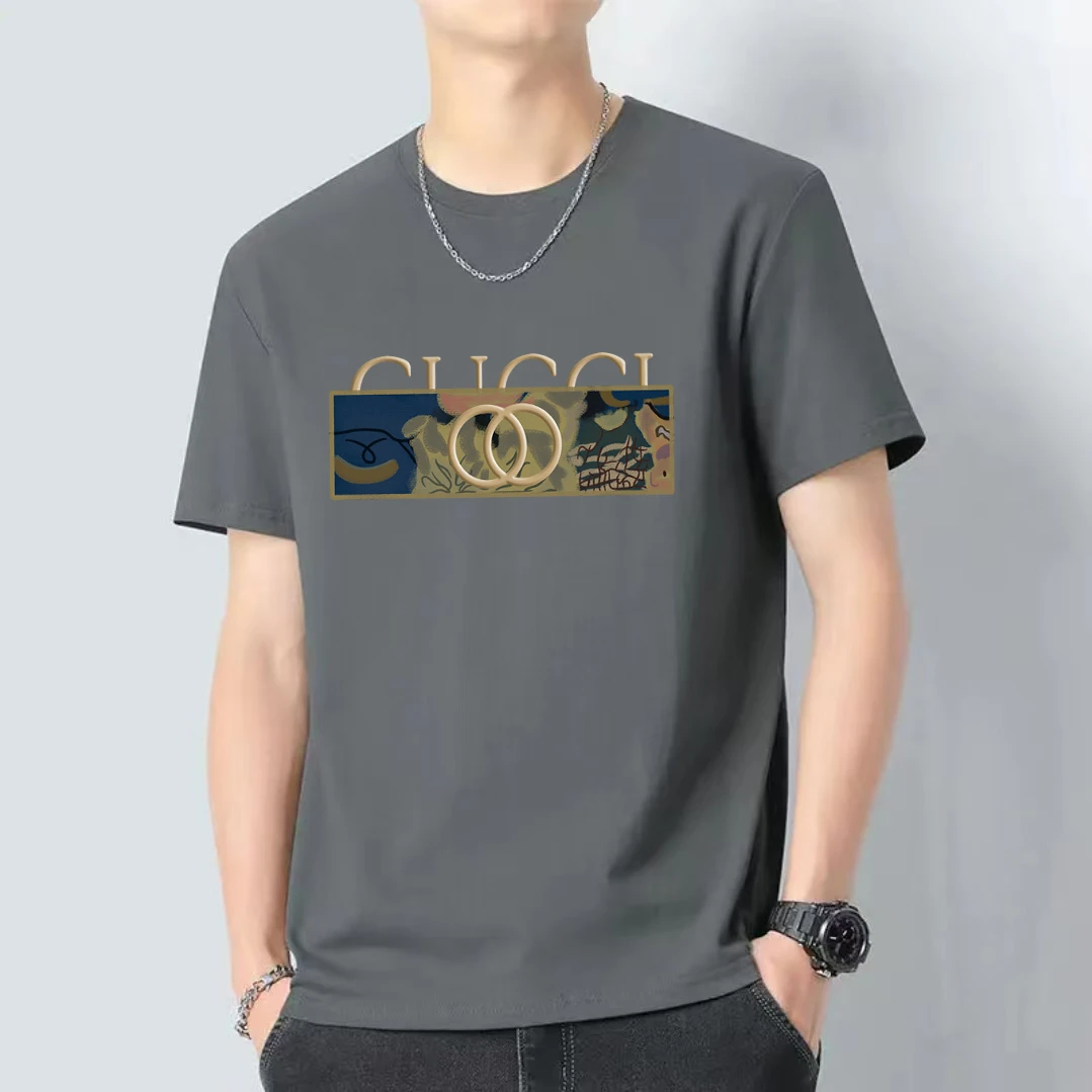 【反季清仓】潮牌印花男女同款百搭夏季休闲男女士T恤时尚半袖Y