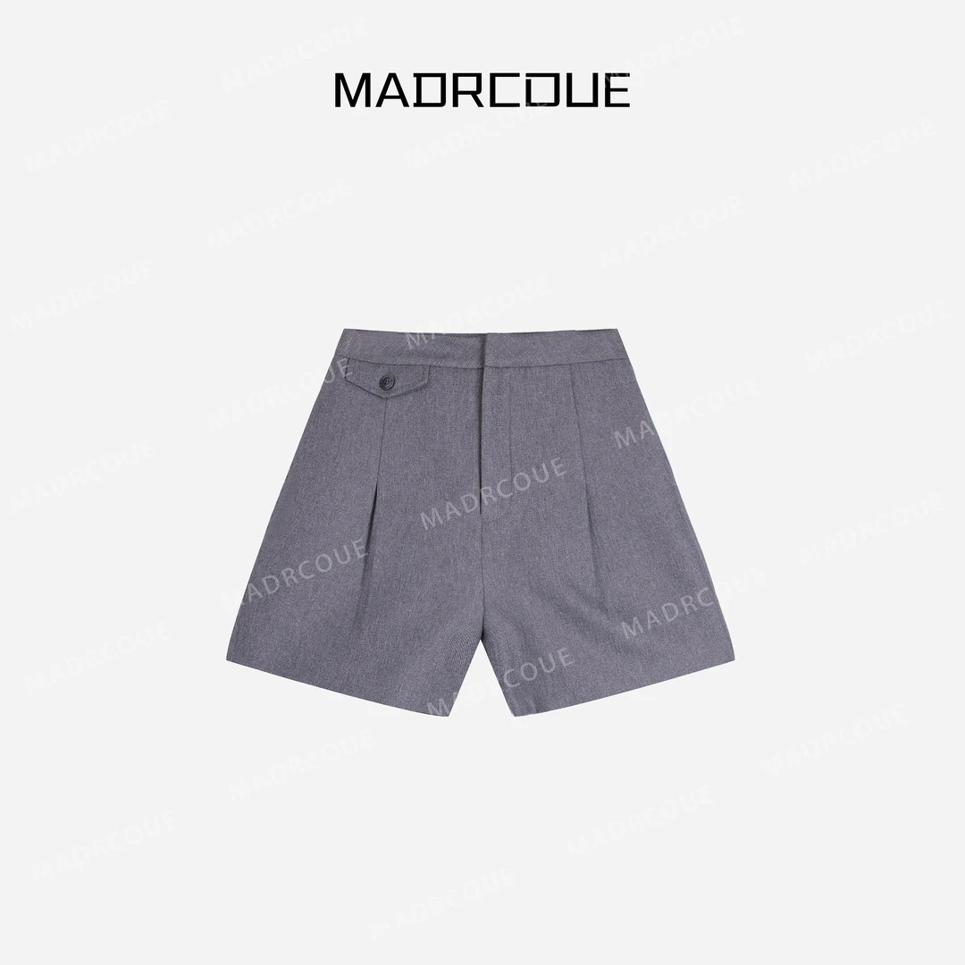 MADRCOUE  高腰花苞短裤设计感宽松显瘦百搭裤子 JJC8067