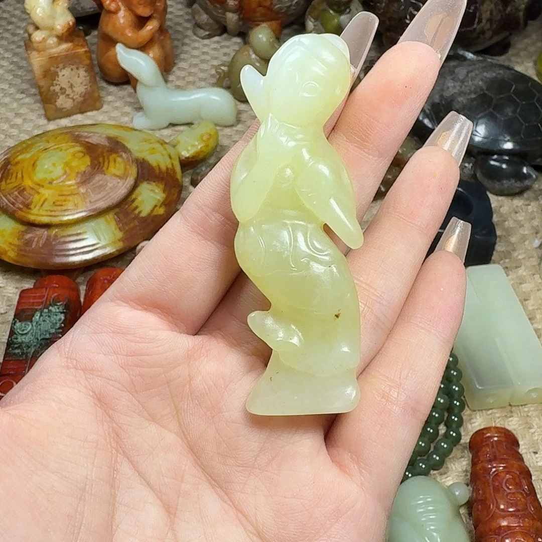 白玉菩提吊坠挂件