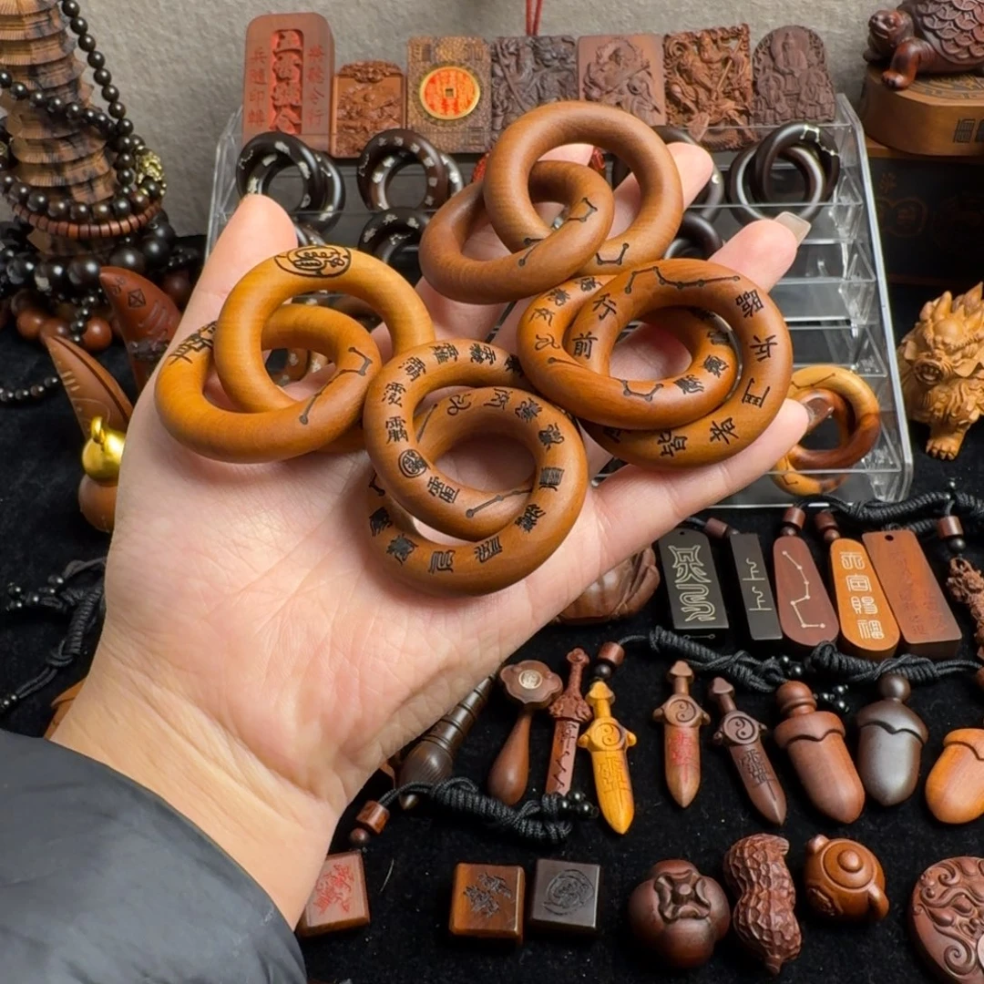 枣木老料乾坤圈2.5备注要什么雕刻