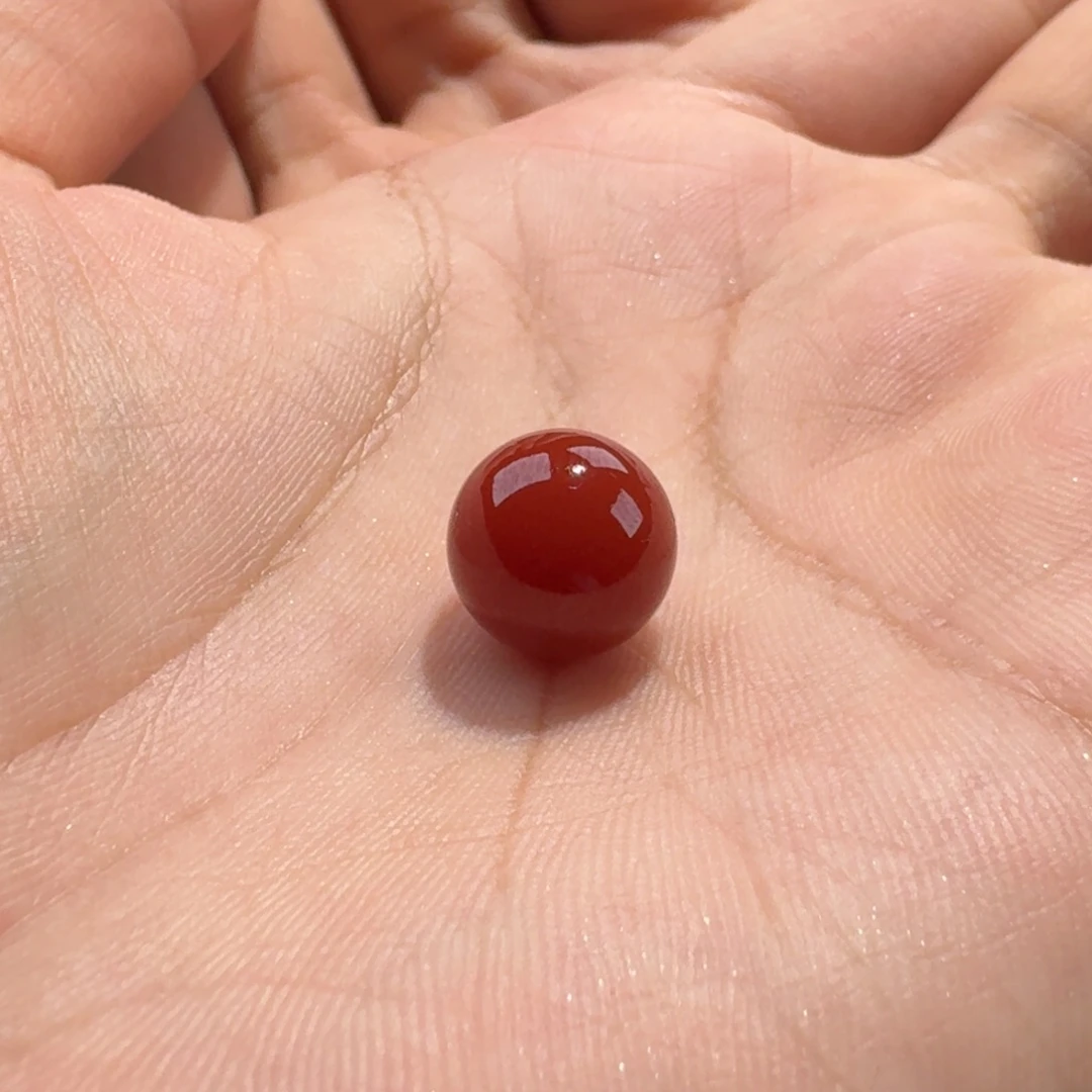 ****e南红玛瑙未镶嵌圆珠定制不退换